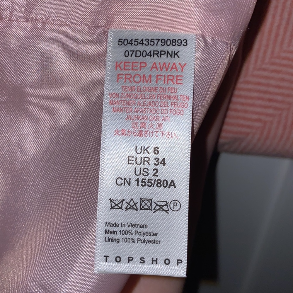 Pink Belted Herrington Coat - Picture 6 of 6